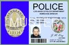 Film Ausweis / ID Card - Los Angeles Police LAPD - Sergeant of LAPD - Ihr Name - Blanko