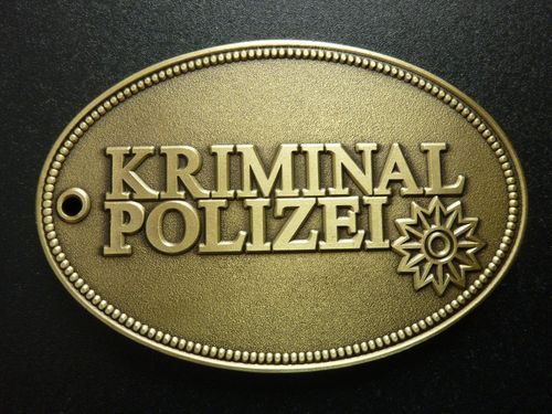 Kriminalpolizeidienstmarke - Filmrequisite - TV Film - 02