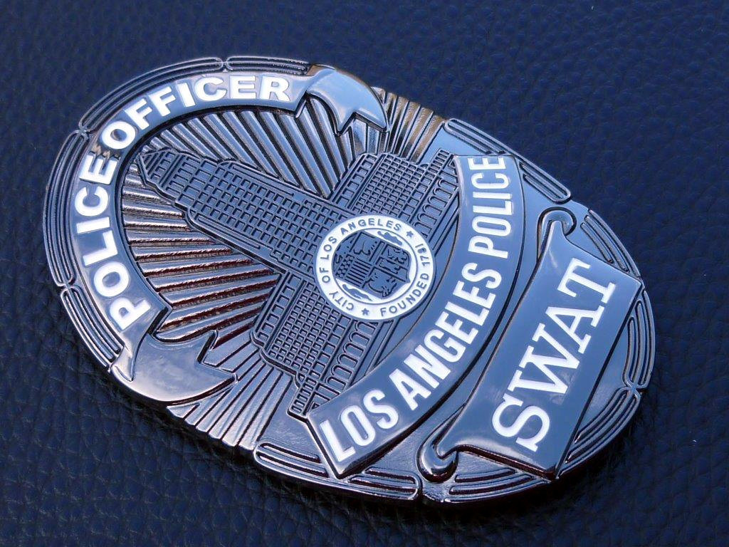 SWAT Polizei Abzeichen Police Department Patch USA SEK Los Angeles LAPD